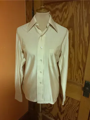 Vintage 70s Royal Knight Qiana Nylon Disco Shirt Dagger Collar thumbnail 5