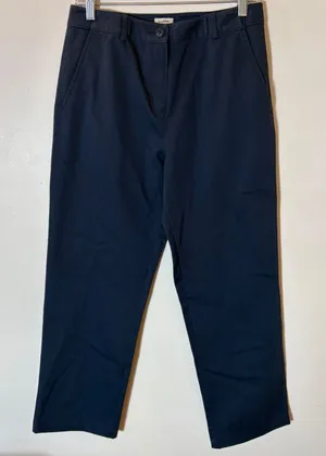 L.L. Bean Wrinkle-Free Bayside Pants High-Rise Hidden Comfort Waist Straight-Leg thumbnail 1