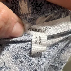 Maurices Women's Standard XL Blue Floral Ruffle Strap Swing Tank Top thumbnail 8