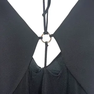 NEW NWT Bec + Bridge Adele Ring Embellished Cutout Maxi Dress Black thumbnail 6