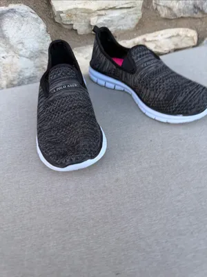 U.S. Polo Assn. Women's Black Knit Slip-On Sneakers size 6.5 thumbnail 8