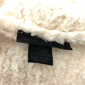 Steve Madden Womens Scarf Infinity Chunky Knit Ivory Soft 33x10 thumbnail 3