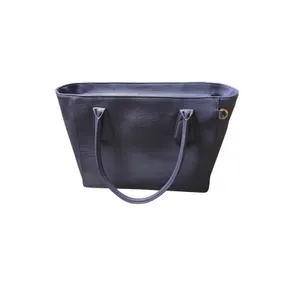 Dagne Dover Signature Legend Coated Canvas Tote Blue thumbnail 3