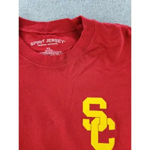 USC Trojans Shirt Womens XL Spirit Jersey Red Oversized Cropped Sweatshirt Shirt thumbnail 4