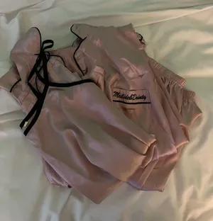 Shein pink pj set thumbnail 1