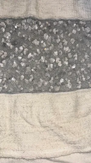 White Gray Sparkly Sweater thumbnail 4