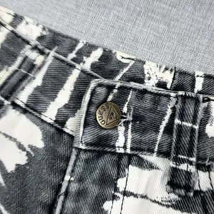 Vintage Guess By Georges Marciano Jeans Womens 28 Gray Zebra Skinny Ankle Zip thumbnail 12