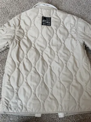 Zara Light Beige Quilted Jacket thumbnail 3
