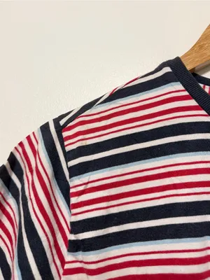 Ralph Lauren Striped Tee Size Medium Women’s Vintage Y2K Cotton Rugby USA Shirt thumbnail 8