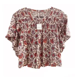 Free People Boho Floral Blouse thumbnail 4