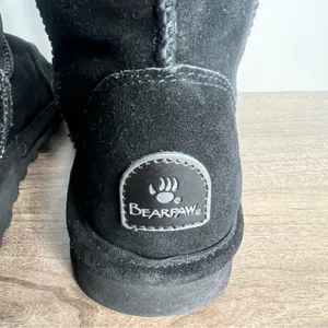 BearPaw Ellie Short Women's Black Boot Size 6 #985 thumbnail 6