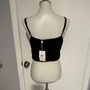 Tiger‎ Mist Women's Black Crop-top - Size XL - NEW With Tags. thumbnail 2
