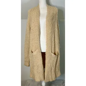 Free People Fuzzy Cardigan Sweater Wool Blend SMALL thumbnail 2