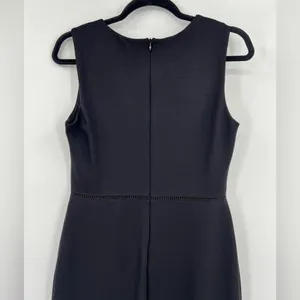 Bailey44 Sheath Midi Dress Sleeveless Cut Outs Zipper Lined Black Size Medium thumbnail 6