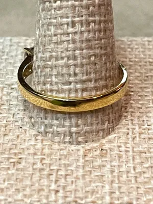 Vintage Gold Tone 4-Stone Clear Rhinestone Ring Size 8.75 thumbnail 4