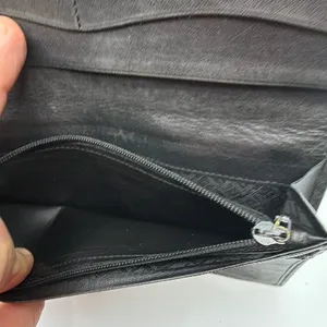 Dunhill Black Textured Leather Long Wallet thumbnail 5