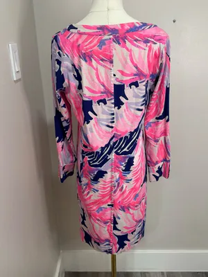 LILLY PULITZER Merrit Dress in True Blue ~ Paradise Point Reduced Medium‎ thumbnail 3