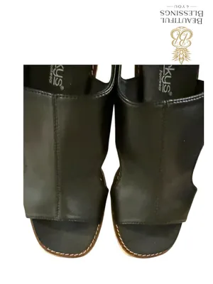 NWT Corkys “Freddie” Wedge Sandals Black Size 8 Platform Espadrille Slingback thumbnail 7