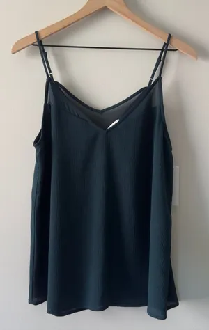 Anthropologie Sophie Rue Adjustable spaghetti strap Sleeveless cami Top mesh NWT thumbnail 1