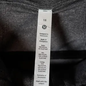 Lululemon Women's Dance Studio Full Zip Hooded Athletic Jacket Solid Black 18 thumbnail 2
