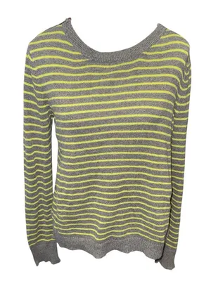 American Eagle Fun striped knit crewneck sweater thumbnail 1