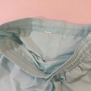 Lululemon Track That Mid Rise Shorts Women 4 Aqua Blue 3in Inseam Lined‎ Pockets thumbnail 3