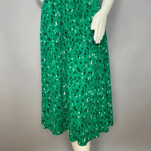 Hush Ren Shirt Dress Leopard Heart Print Women Sz‎ 6 Green Short Sleeve Colorful thumbnail 8