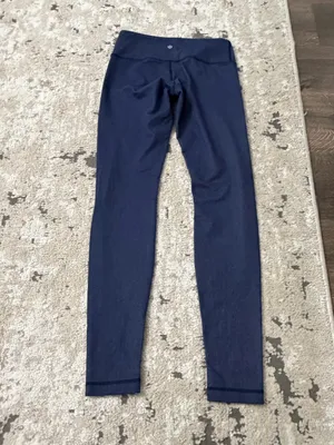 Lululemon Navy Blue Leggings 28” Size 6 thumbnail 2