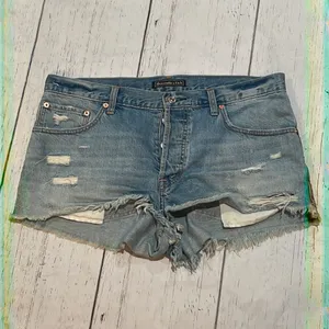 Abercrombie and Fitch blue denim shorts thumbnail 3