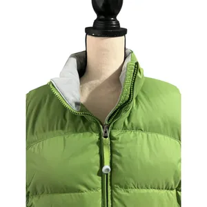 L.L. Bean Women's Green Goose Down Puffer Vest Sz XL Outdoor Hiking Full Zip thumbnail 2