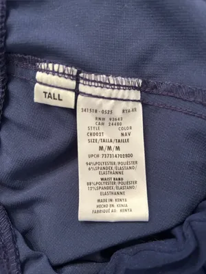 Cherokee iflex Navy Straight-Leg Pull-On Scrub Pants med tall thumbnail 3