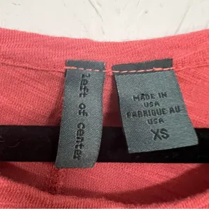 Left of Center Anthropologie Pink Long Sleeve Tee Shirt Womens XS Classic Blouse thumbnail 3