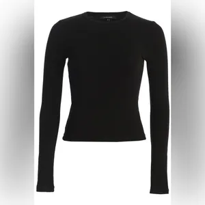 JLUXLABEL Black Essential Long Sleeve Tee thumbnail 2