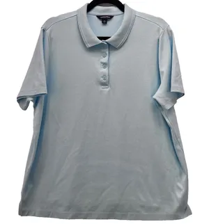 Lands End Womens Polo Shirt‎ Size 1X Everyday Essential Travel Athleisure thumbnail 1