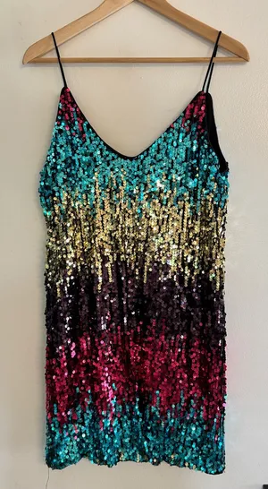 Sequin Ombre Slip Dress thumbnail 1