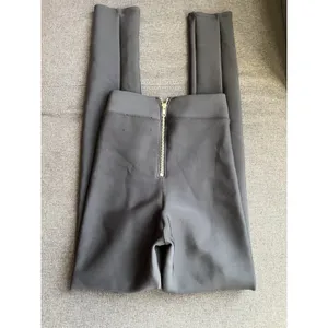Reformation Black High Rise Skinny Pants Stretch Back‎ Zip Pintuck Small thumbnail 4
