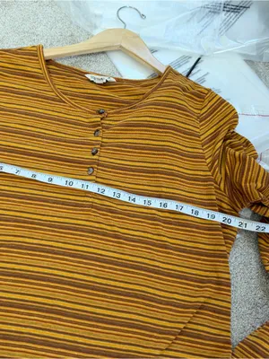 Toad&Co Women’s Piru Henley Longsleeve Shirt Lightweight Multicolor Stripe XL thumbnail 10