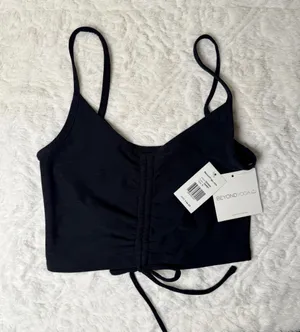 Beyond Yoga Space Dye Tank crop with ruching  thumbnail 2