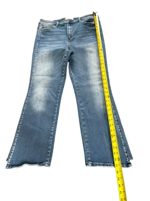Vervet Bootcut Jeans Style V2440 Asymmetrical Hem Womens Size 31 thumbnail 7