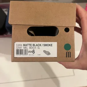 Melissa MATTE BLACK / SMOKE Beach Sandal. Size 6. Never worn! thumbnail 2