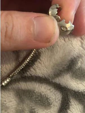 A035 size 7 inch 925 sterling silver bracelet for beads charms thumbnail 1