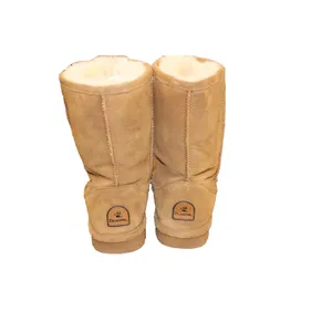 BEARPAW Elle Womens Size 8 Hickory Tan Suede Shearling Winter Boots Short thumbnail 6