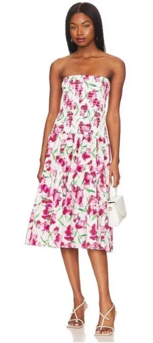 Revolve Misa Los Angelos Lola Convertible Skirt / Dress in Fuchsia Floral thumbnail 1