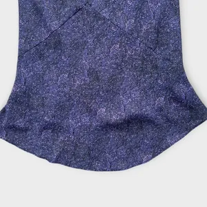 Vintage Y2K Express World Brand Purple Blue Abstract Print Slip Skirt Size Small thumbnail 6