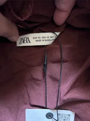 Zara Burgundy Halter Tie-Front Tank Top thumbnail 2