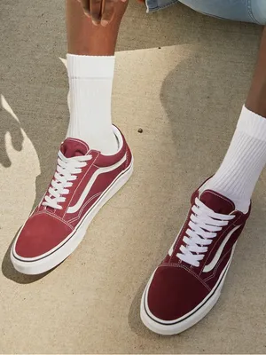 VANS Old Skool 36 Burgundy Suede Vans off the wall OTW thumbnail 1