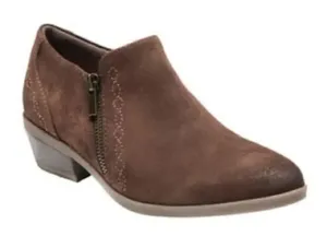 Earth Origins Brown Suede Booties thumbnail 1