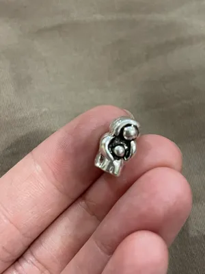 Loose Bead Charm Fit All Bracelet Ale Silver Mom daughter mother child baby kid thumbnail 1