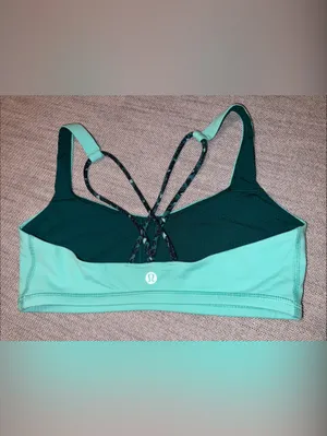 lululemon athletica Mint Green Strappy Sports Bra thumbnail 3