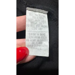 Kylie Paige Black Linen Blend Button‎ Down Collared Vest Top Womens Small thumbnail 3